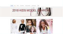 Desktop Screenshot of kidsmodelsearch.com