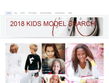 Tablet Screenshot of kidsmodelsearch.com